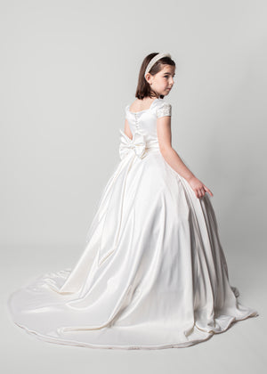 Classic Satin Grace – Holy Communion Dress