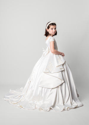 Classic Satin Grace – Holy Communion Dress