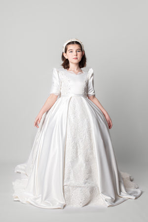 Pure Satin Lace – Holy Communion Dress